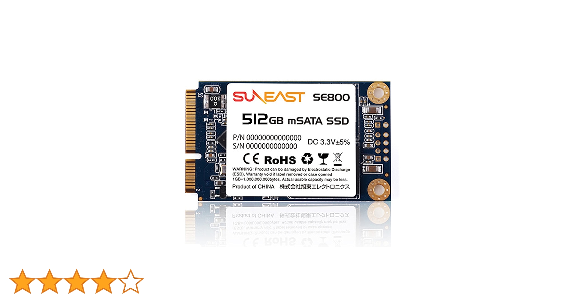 Amazon | SUNEAST サンイースト SSD 内蔵SSD mSATA 3.0 6Gb/s 3D
